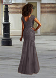Jaden Mermaid Queen Anne Sequins Lace Floor-Length Dress STAP0022641