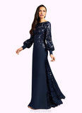 Karissa Mermaid Sequins Lace Floor-Length Dress STAP0022689