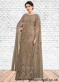 Aryana Sheath/Column Scoop Neck Floor-Length Lace Mother of the Bride Dress STA126P0014815