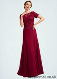 Katherine Trumpet/Mermaid Scoop Neck Floor-Length Chiffon Lace Mother of the Bride Dress STA126P0014979