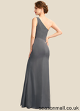 Josephine Sheath/Column One-Shoulder Floor-Length Chiffon Mother of the Bride Dress STA126P0014995