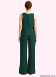 Suzanne Jumpsuit/Pantsuit Separates Scoop Floor-Length Chiffon Mother of the Bride Dress With Beading Sequins STAP0021913