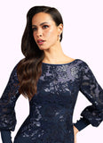 Karissa Mermaid Sequins Lace Floor-Length Dress STAP0022689
