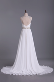 Wedding Dresses Strapless Tulle With Applique Chapel