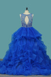 Tulle Quinceanera Dresses V Neck A Line With