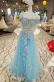 New Arrival Vintage Tulle Prom Dresses A-Line With Flowers Off The