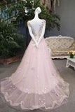 New Arrival Vintage Tulle Prom Dresses A-Line With Handmade Flowers Cap