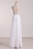 Chiffon Prom Dresses A Line Scoop Chiffon With Beads Floor Length