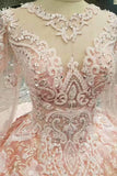 New Arrival Wedding Dresses Lace Up With Appliques And Beading Lace
