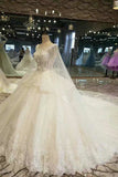 New Arrival Gorgeous Wedding Dresses Lace Up Tulle A-Line Lace