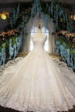 New Arrival Wedding Dresses Off The Shoulder With Beads And Handmade Flowers Lace