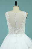 New Arrival Wedding Dresses Straps A Line Organza With