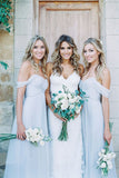 Bridesmaid Dresses A Line Off The Shoulder Chiffon With