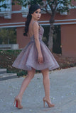 Bateau A Line Homecoming Dresses Lace With Applique And