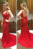 Prom Dresses Straps Tulle With Beads And