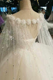 New Arrival Gorgeous Wedding Dresses Lace Up Tulle A-Line Lace