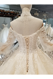 Count Train Princess Wedding Dresses Sweetheart Long Sleeves Ball Gown Wedding STAPJ37M9KE