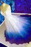 Ball Gown Sweetheart Long Prom Dresses, Strapless Quinceanera Dress with Applique STA15072