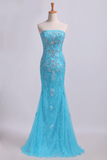Prom Dresses Strapless Mermaid With